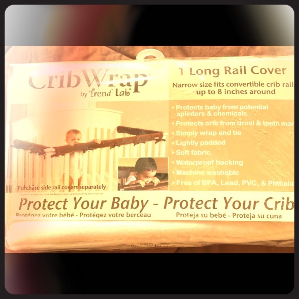 Crib rail cover